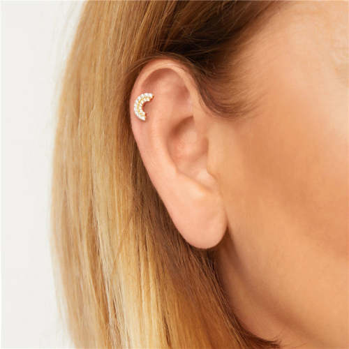 Arch Zircons Piercing Earring