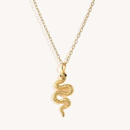 Snake Zircon Necklace