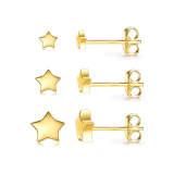 Solid Star Earring Set