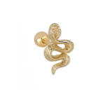 Mini Snake Zircon Piercing Earring