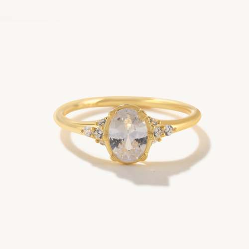 Oval Fake Engagement Ring