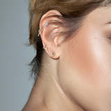 Rectangle Pa·vé Zircon Earring