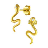 Snake Zircon Stud Earrings