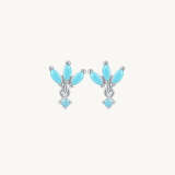 Turquoise Crown Stud Earrings