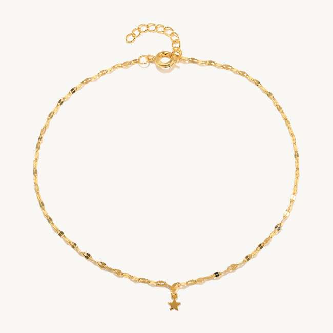 Dangle Star Chain Anklet