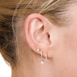 Pearl Huggie Earring