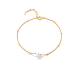 Bead Chain Pearl Bracelet