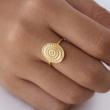 14k Solid Gold Vintage Sunflower Ring