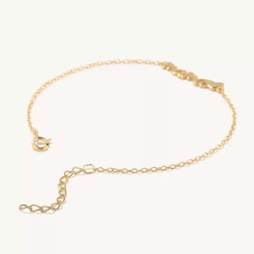 14k Solid Gold Mama Love Bracelet