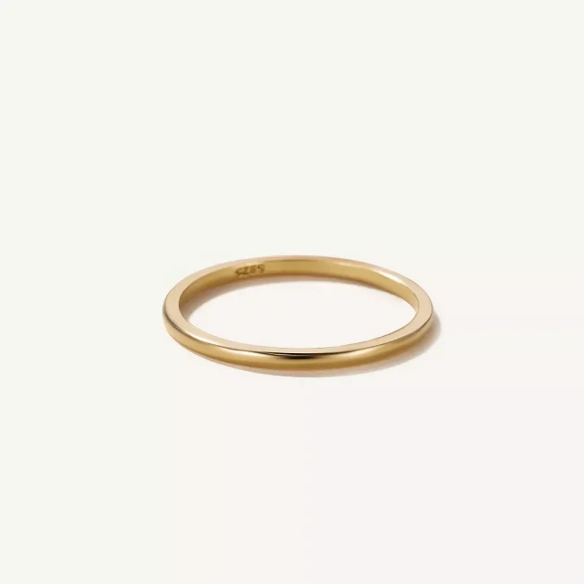 14k Solid Gold Classic Wedding Band