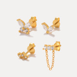 Butterfly Zircon Earring Set