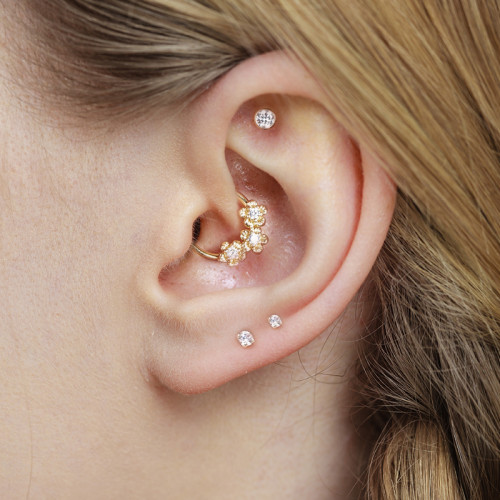 Flower Daith Piercing Earring