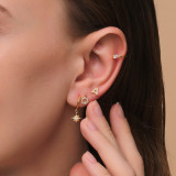14k Solid Gold Constellation CZ Drops