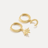 14k Solid Gold Constellation CZ Drops
