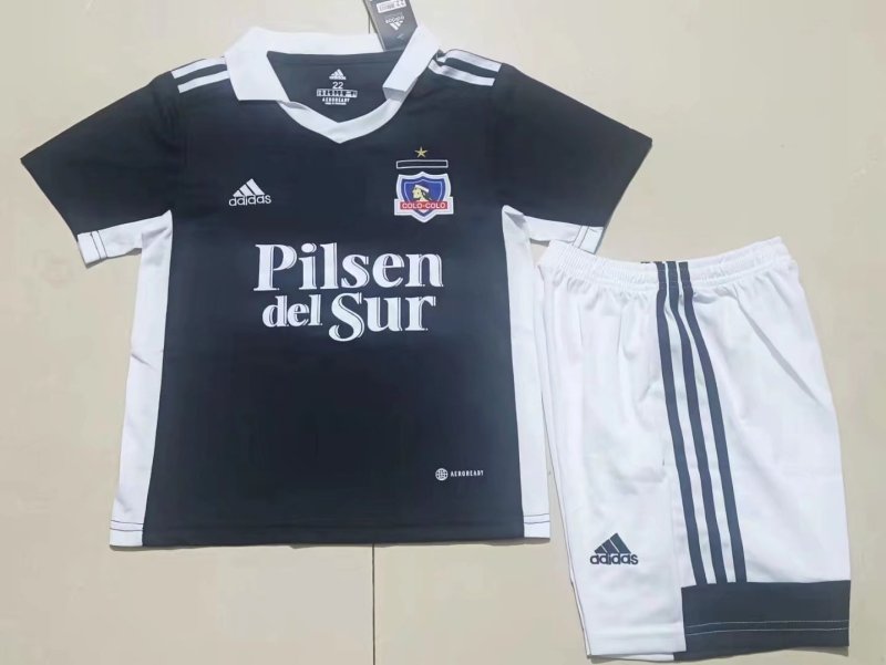 22/23 colo-colo away black kid set 16-28