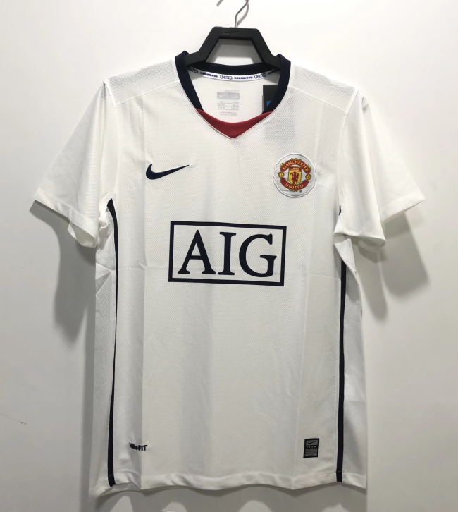 Manchester united 08-09 white retro