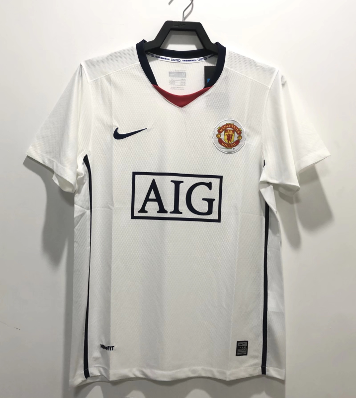 Manchester united 08-09 white retro