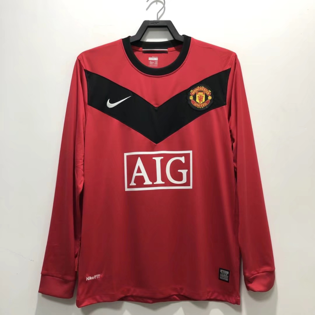 Manchester united 09-10 home long sleeve retro