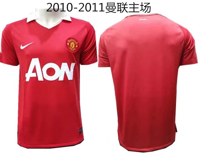 Manchester united 10-11 home retro