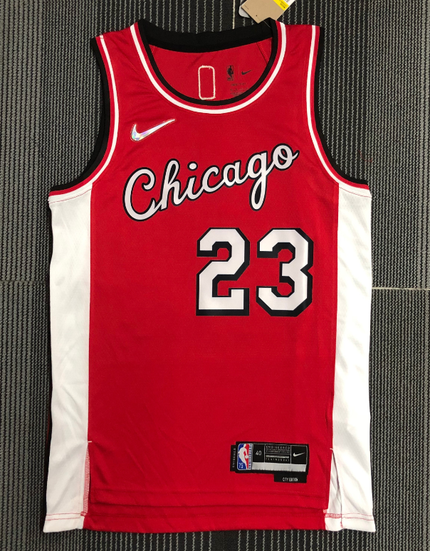  Chicago Bulls 2022 season city version Jordan 23 red