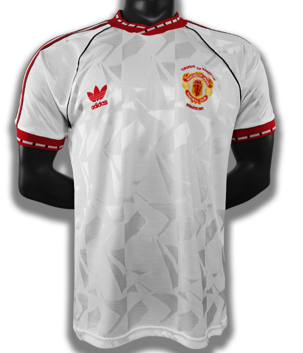 Manchester united 91-92 white retro