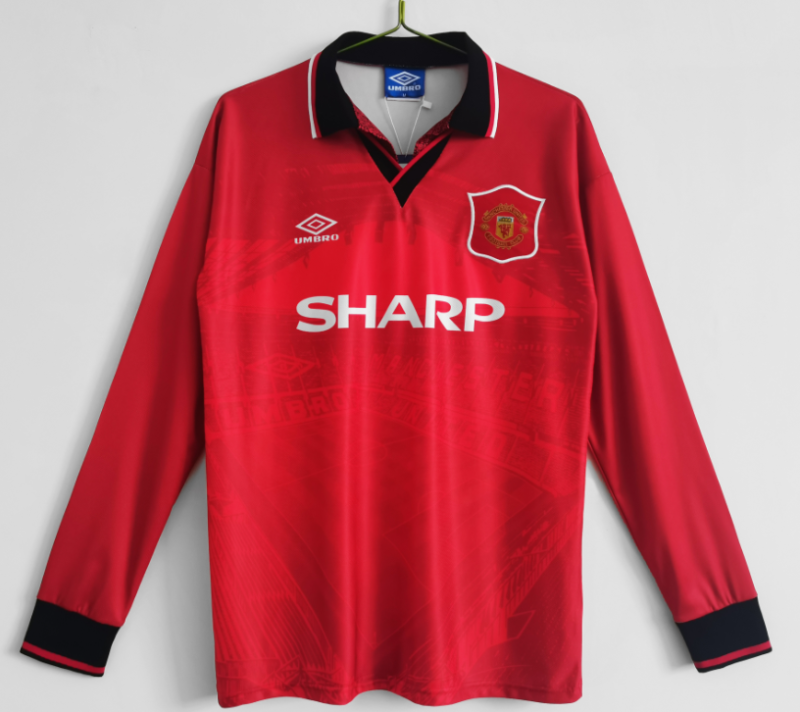 Manchester united 94-96 home long sleeve retro