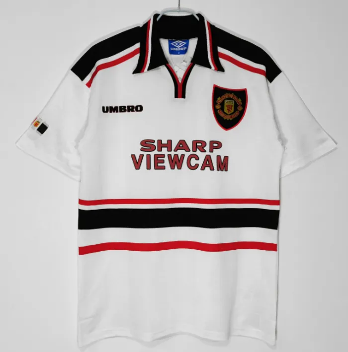 Manchester united 98-99 white retro