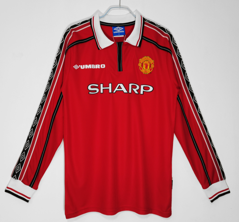 Manchester united 98-99 home long sleeve retro
