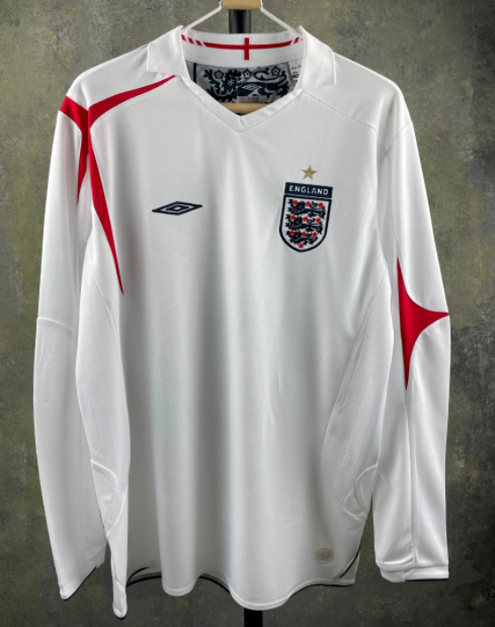 England 2006 home long sleeve retro