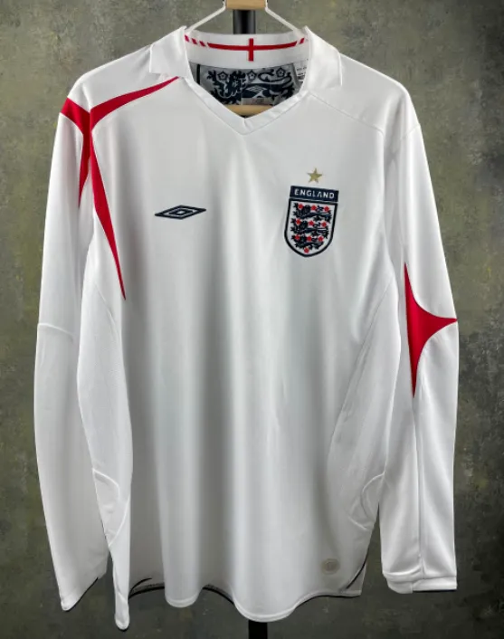 England 2006 home long sleeve retro