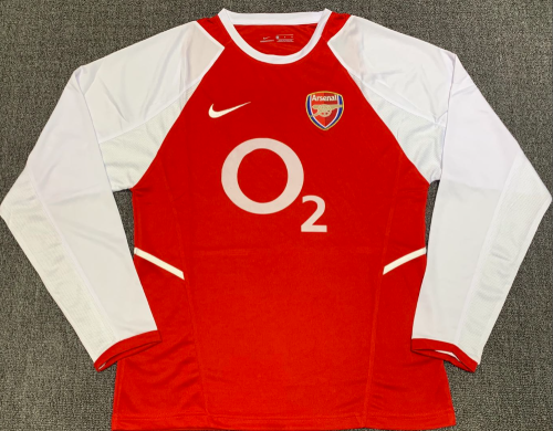 Arsenal 2002-2004 home long sleeve retro
