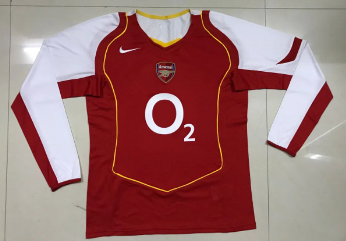 Arsenal 2004-2005 home long sleeve retro