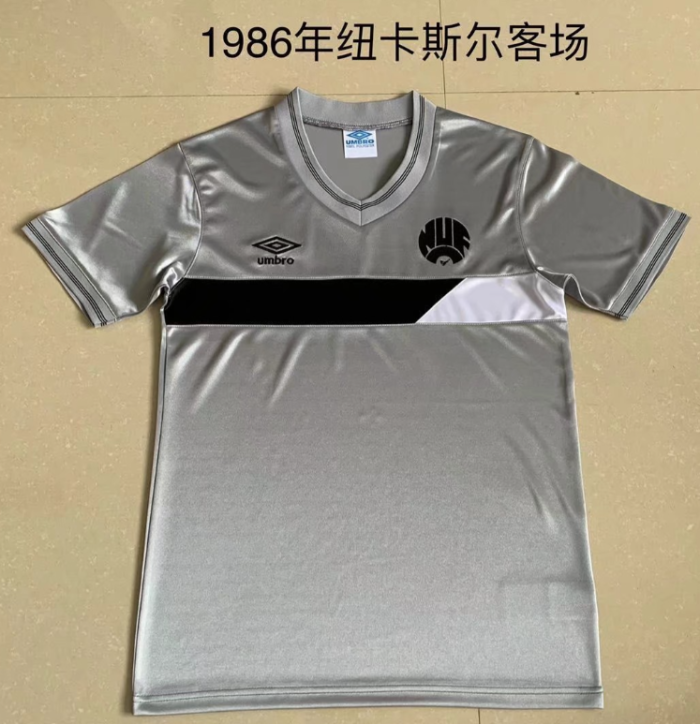Newcastle united 1986 away grey retro