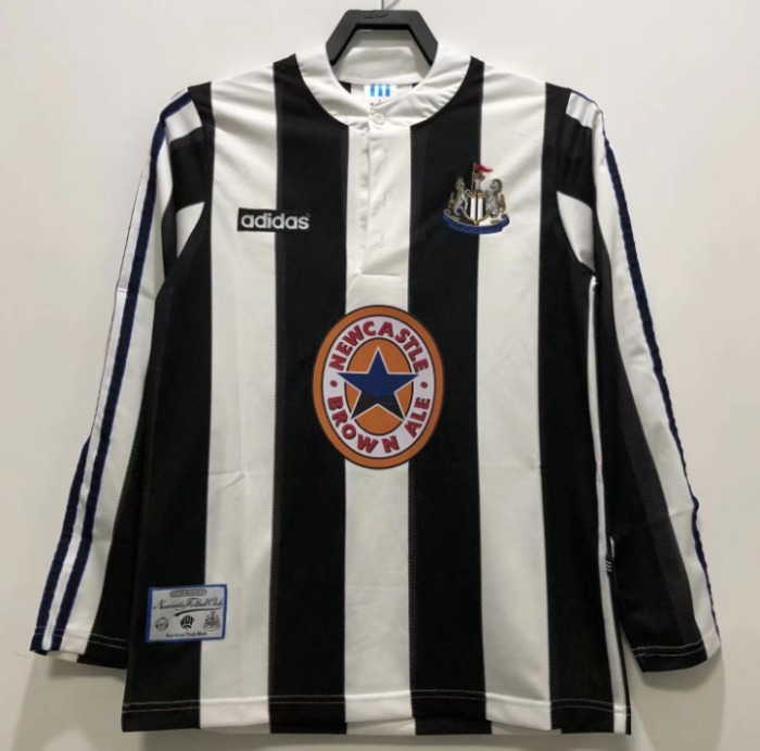 Newcastle united 1995-1997 home long sleeve retro
