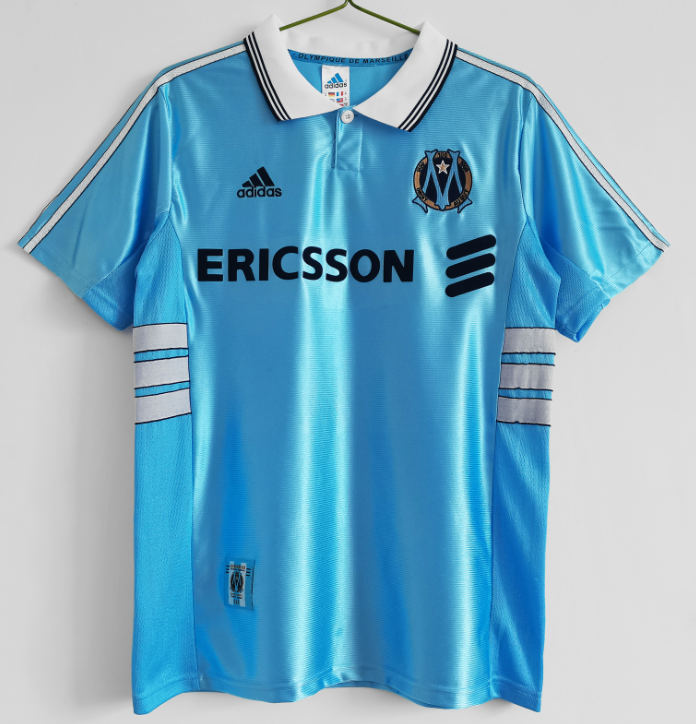 Marseille 1998-1999 away blue retro