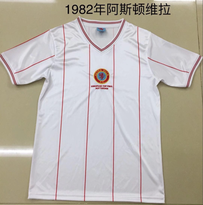 Aston Villa 1982 away white retro