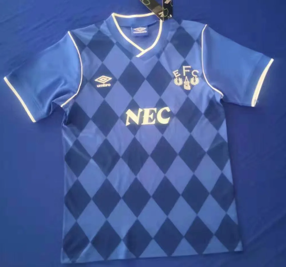 Everton 1986-1987 home retro #huirong
