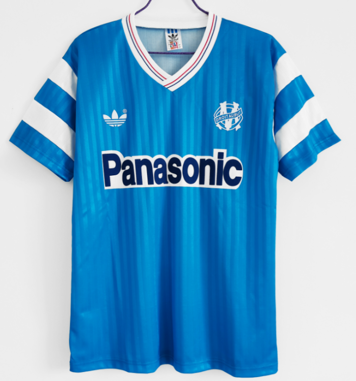 Marseille 1990 away blue retro