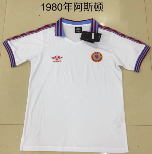 Aston Villa 1980 away white retro