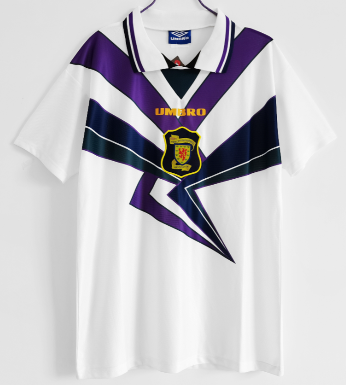 Scotland 1994-1996 away white retro