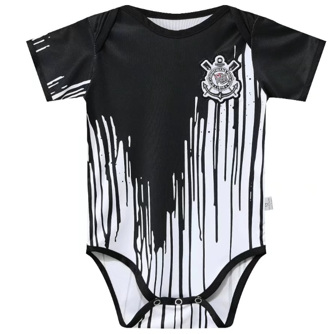 Corinthians black babygrow 2022