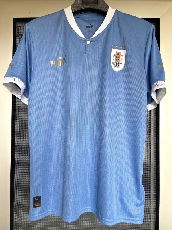 Uruguay home 2022 Qatar world cup adult football shirt S-3XL