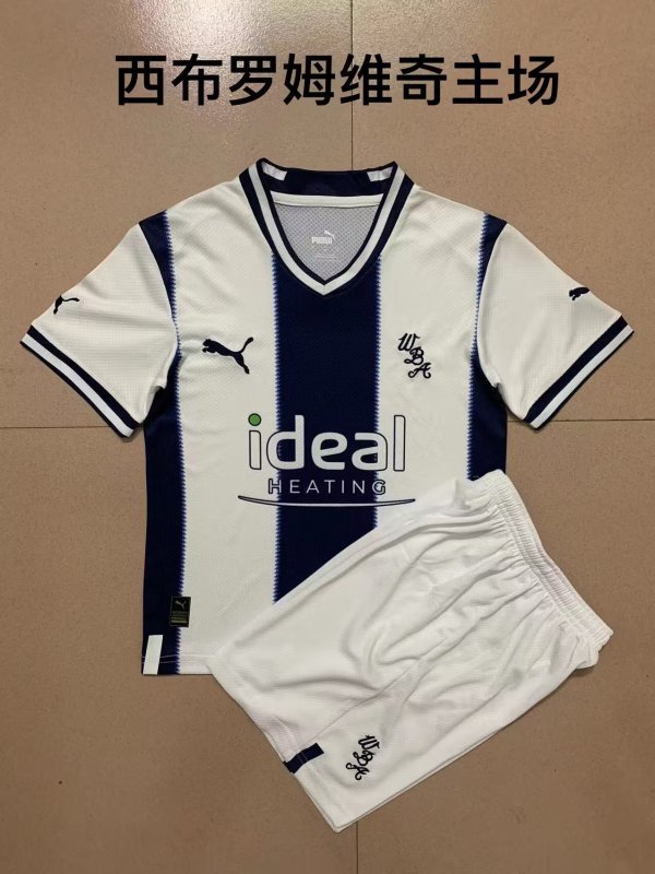 West Bromwich Albion F.C home kid and adult 22-23 shirt and shorts