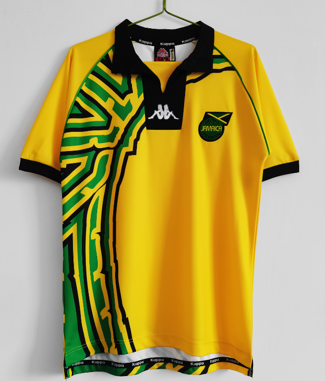 Jamaica 1998 home yellow retro shirt S-2XL