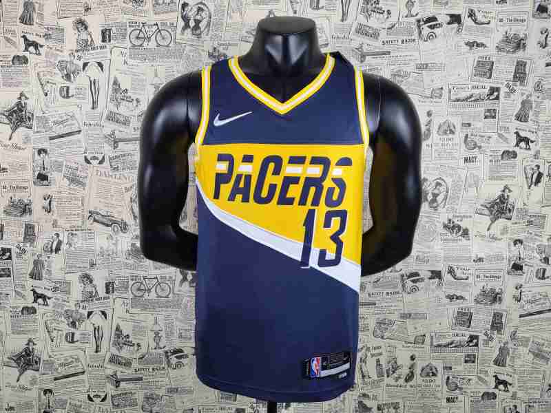Indiana Pacers 75th navy CRAIG 13
