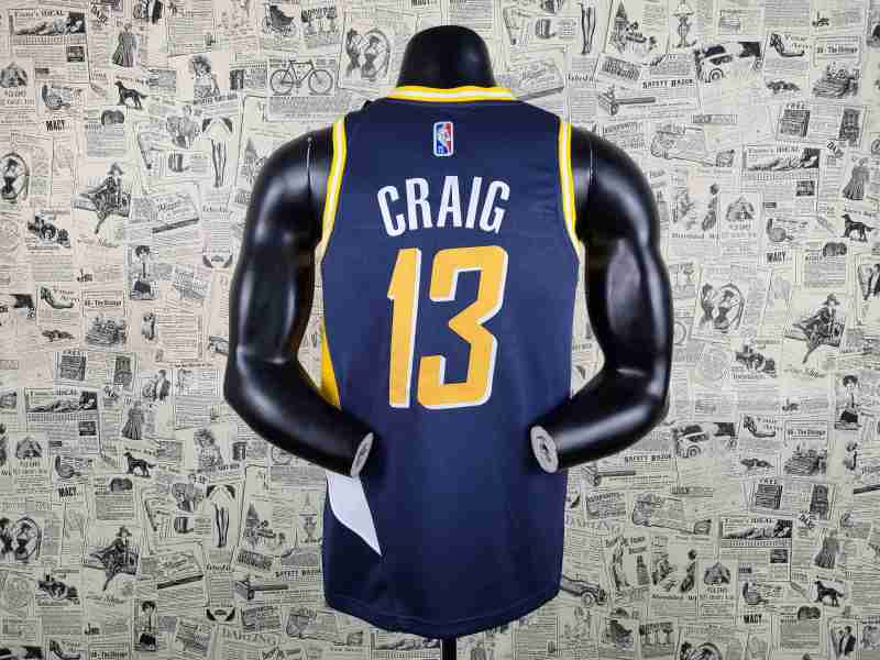 Indiana Pacers 75th navy CRAIG 13