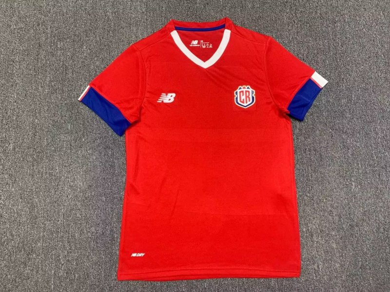 Costa Rica home red 2022 qatar world cup