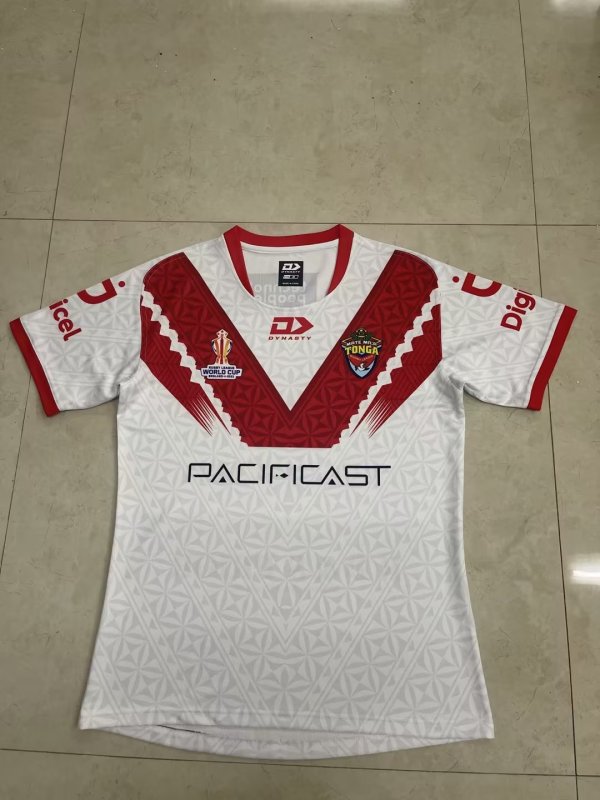 Tonga away white 2022 rugby league world cup