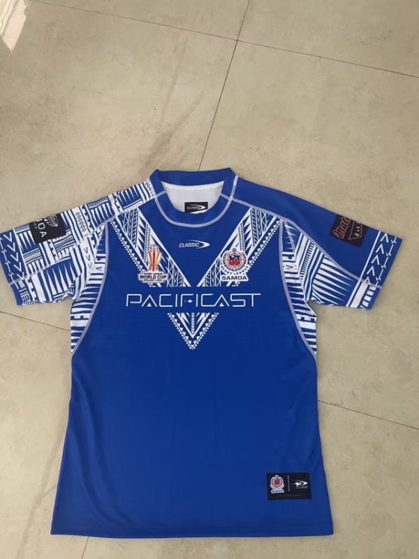 Samoa home blue 2022 rugby league world cup S-5XL