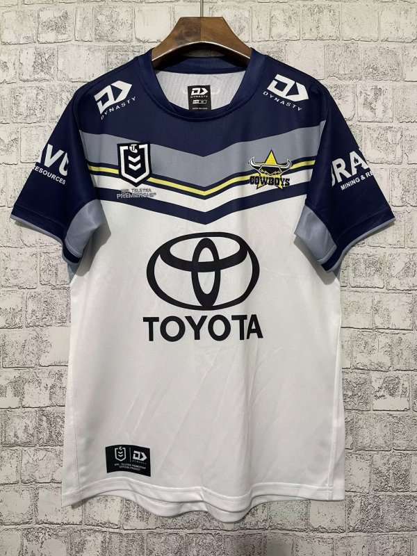 Cowboys rugby away white 2023 S-5XL NRL